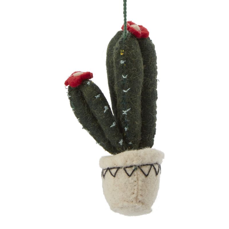 Ornament; Cactus with Flowers