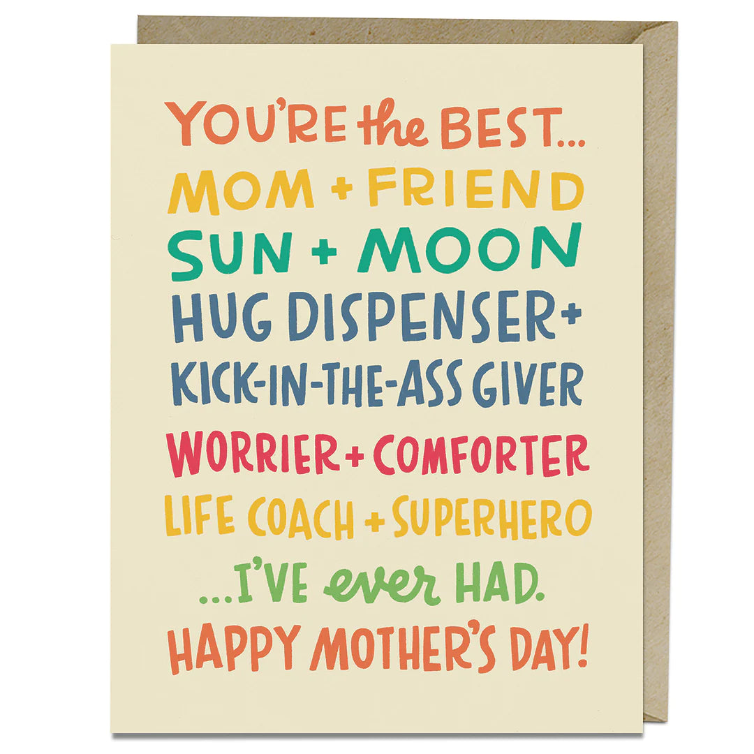 Card: You’re the best…. Mom+Friend