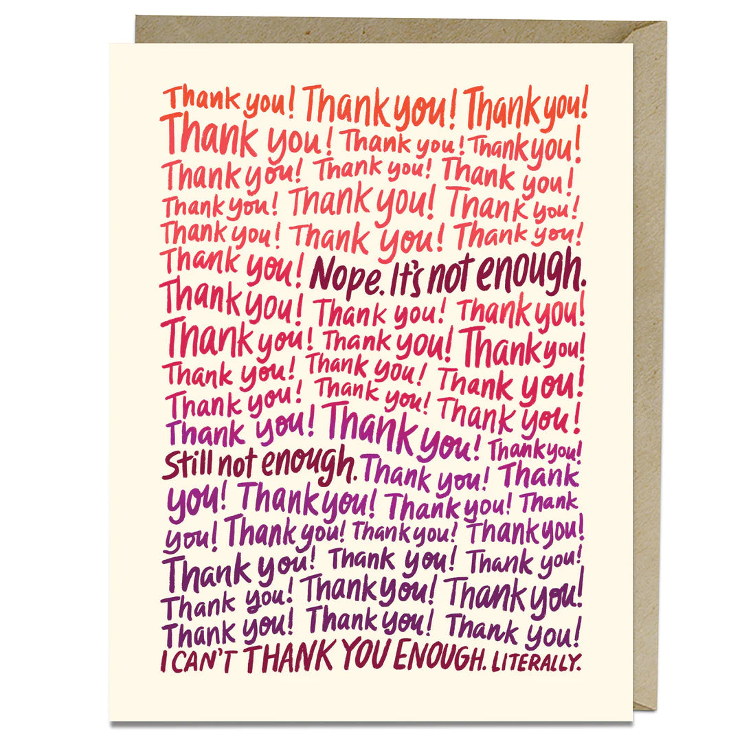 Card: Cant Thank You Enough