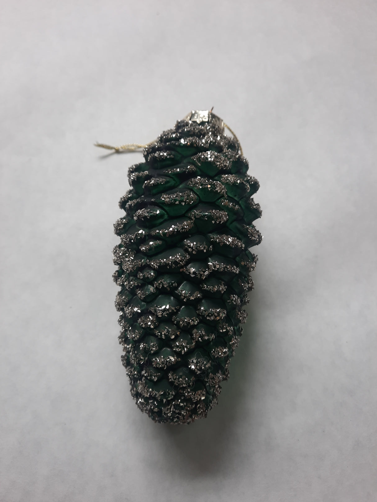 Ornament; Pine Cone Green