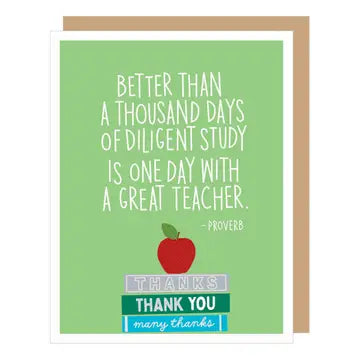 Card: Better Than Teacher Thank you