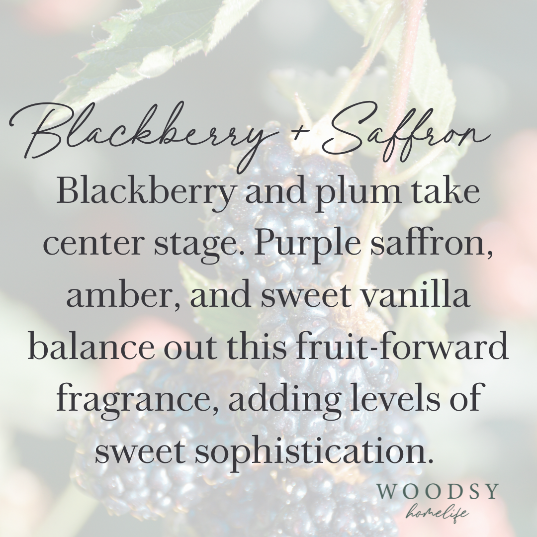 Blackberry & Saffron-Solid Brass 14oz Pure Soy Candle