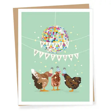 Card: Happy Birthday Chickens