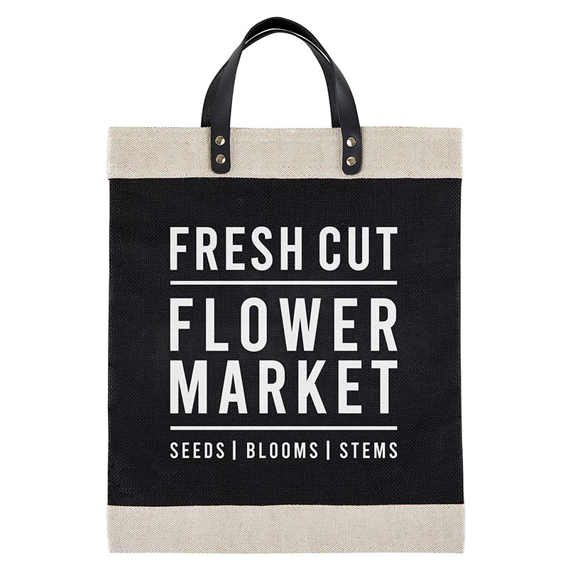 Tote Flower Market Black