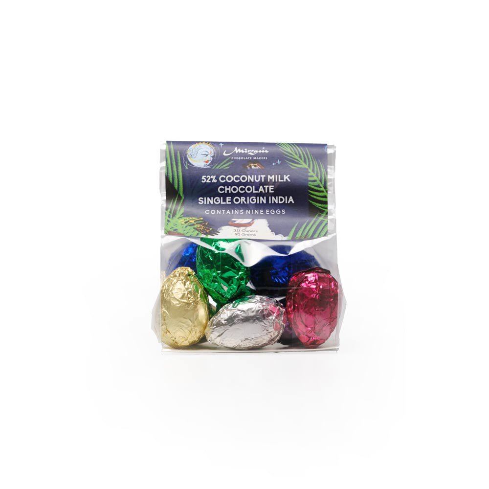 Mirzam Coconut Dark Milk Chocolate Mini Eggs