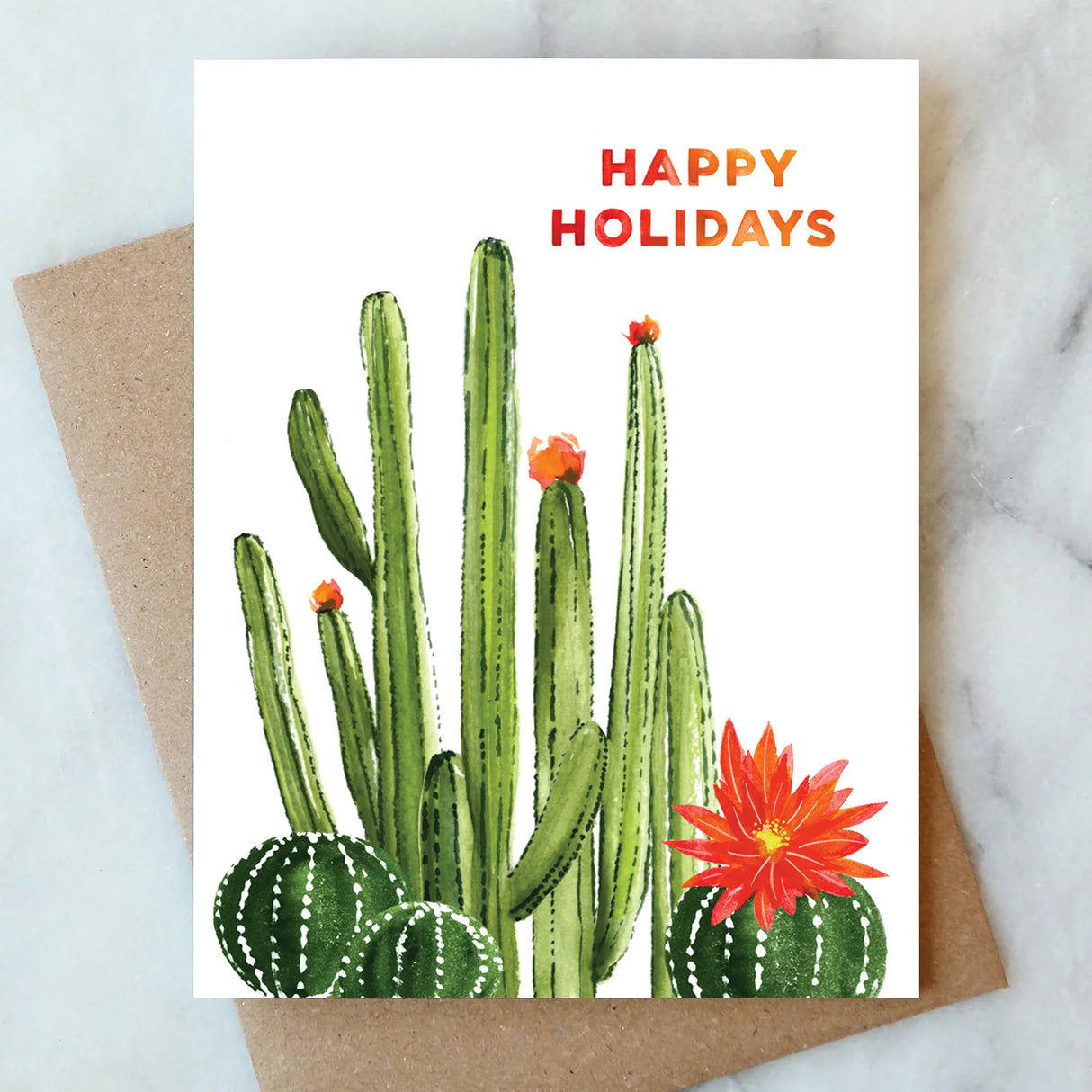 Card: Cactus Happy Holidays