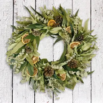 Wreath: Citrus and Eucalyptus