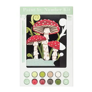 Paint By Number Kit: Mushrooms