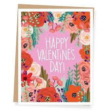 Card: Happy Valentines Day Poppies