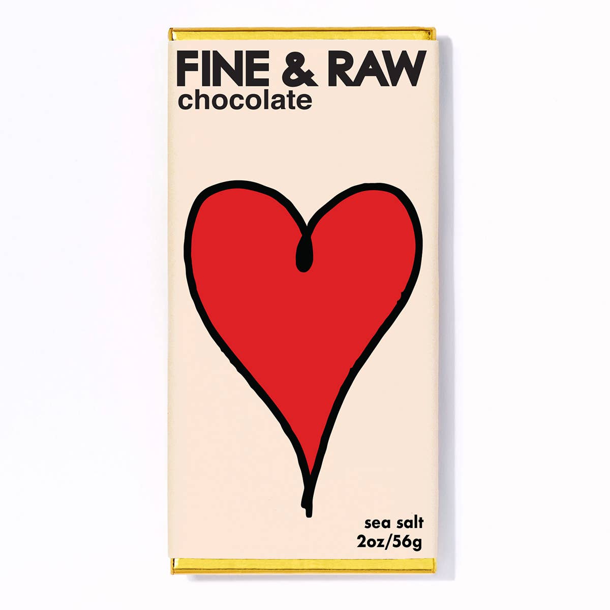 Fine and Raw 2oz Sea Salt Chocolate Bar