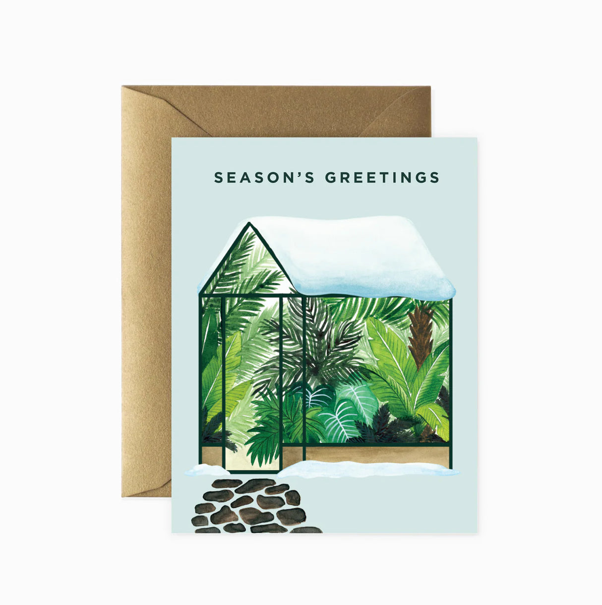 Card: Seasons Greetings Greenhouse