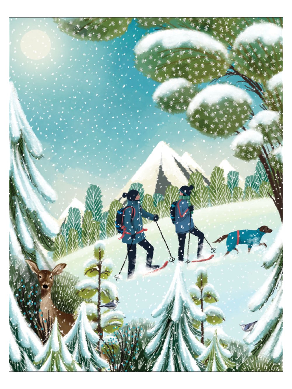 Card: Winter Trek