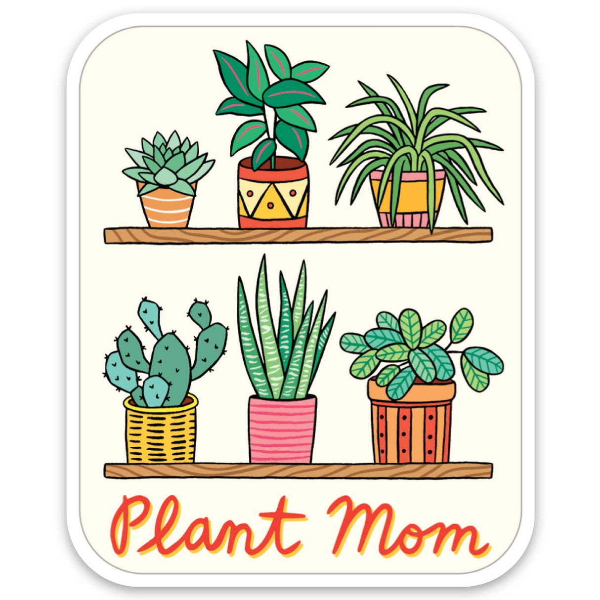 Sticker; Plant Mom