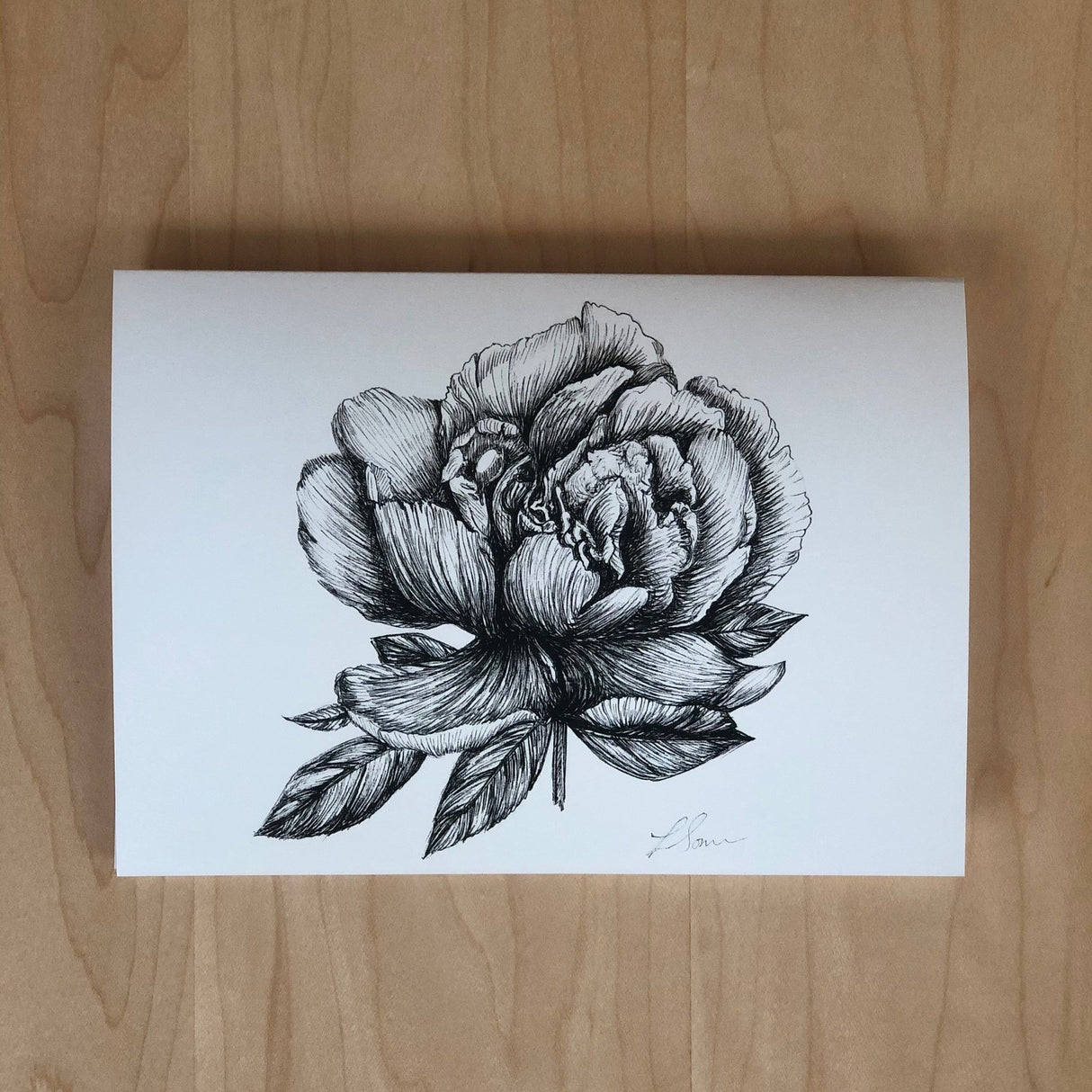 Card: Peony