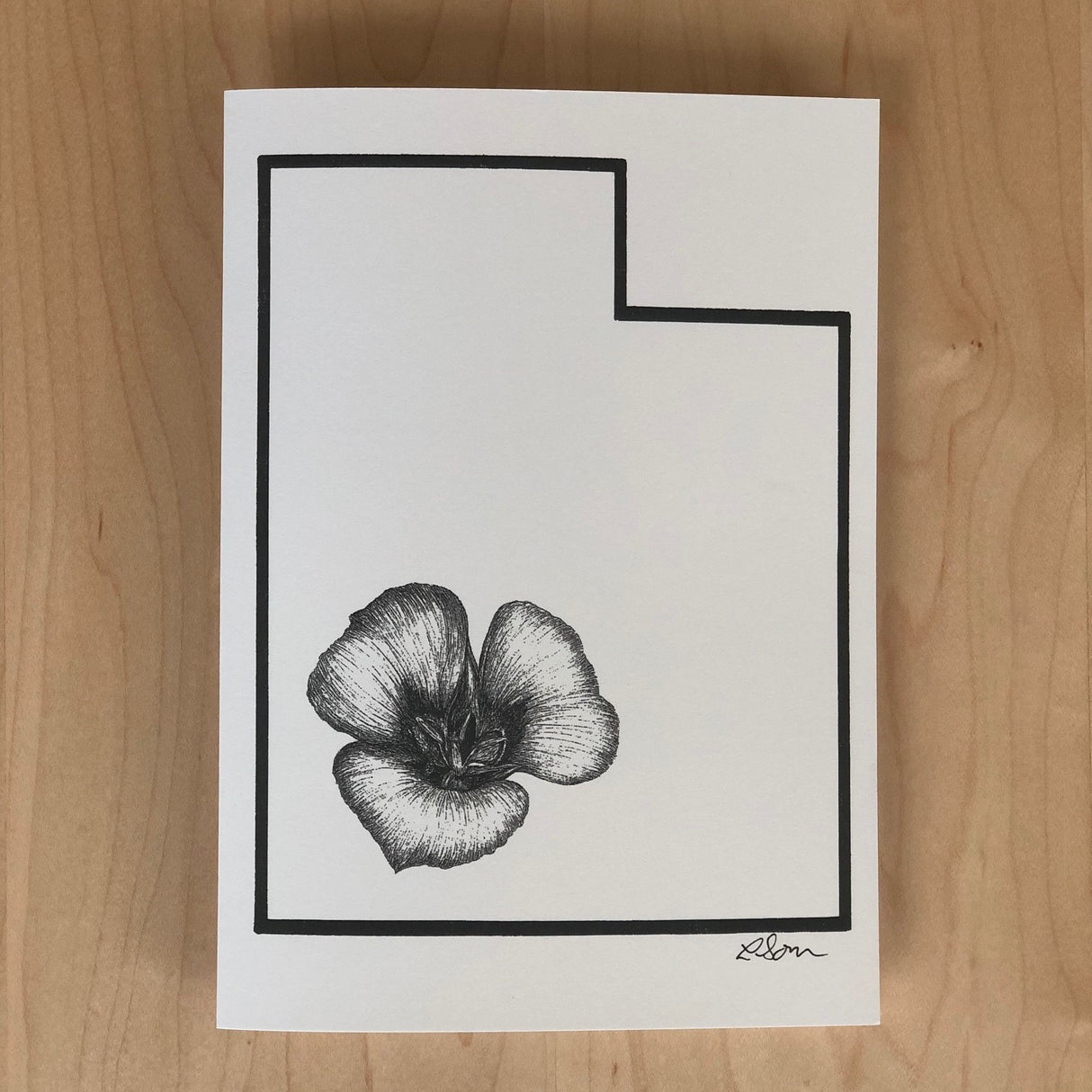 Card: Utah Sego Lily