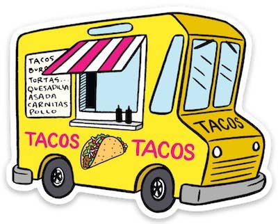 Sticker; Taco tuck