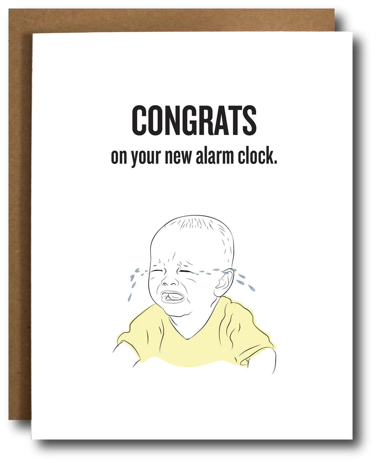 Card : Congrats on your new alarm clock